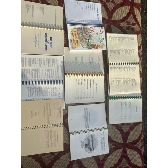 Vintage folk Cook books and helpful hints spiral lot 1970s 1980s - Picture 3 of 3